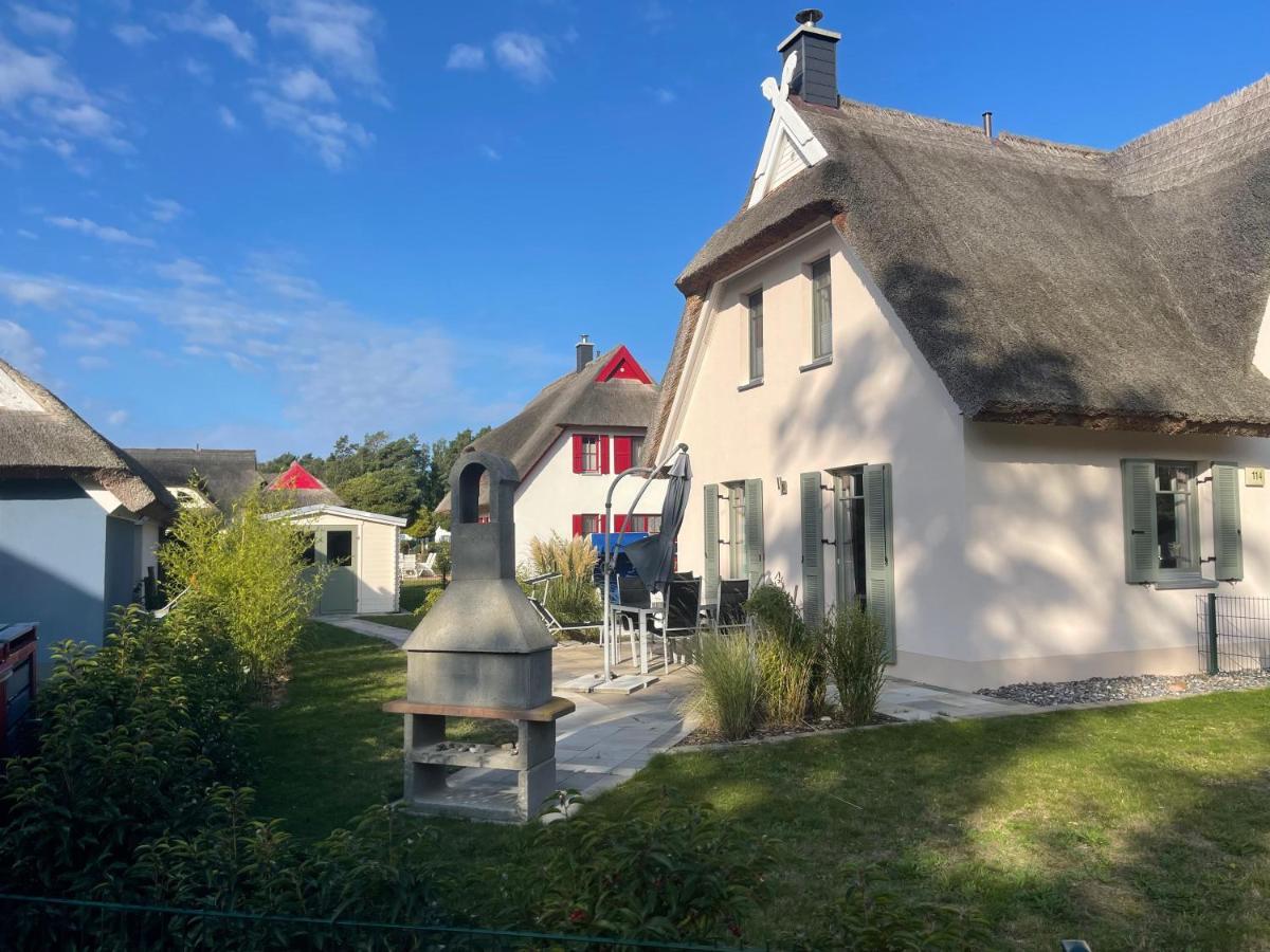 Reethaus Seeadler mit Sauna, Terrasse, Garten Glowe Exterior foto