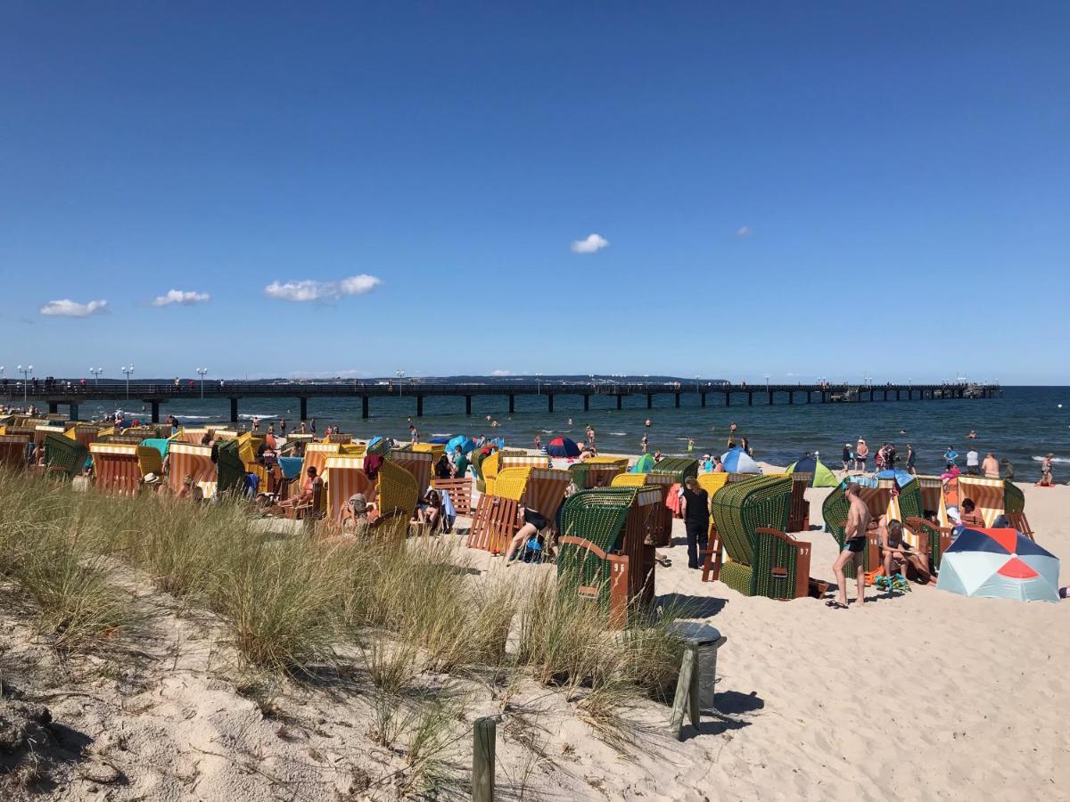 Reethaus Seeadler mit Sauna, Terrasse, Garten Glowe Exterior foto
