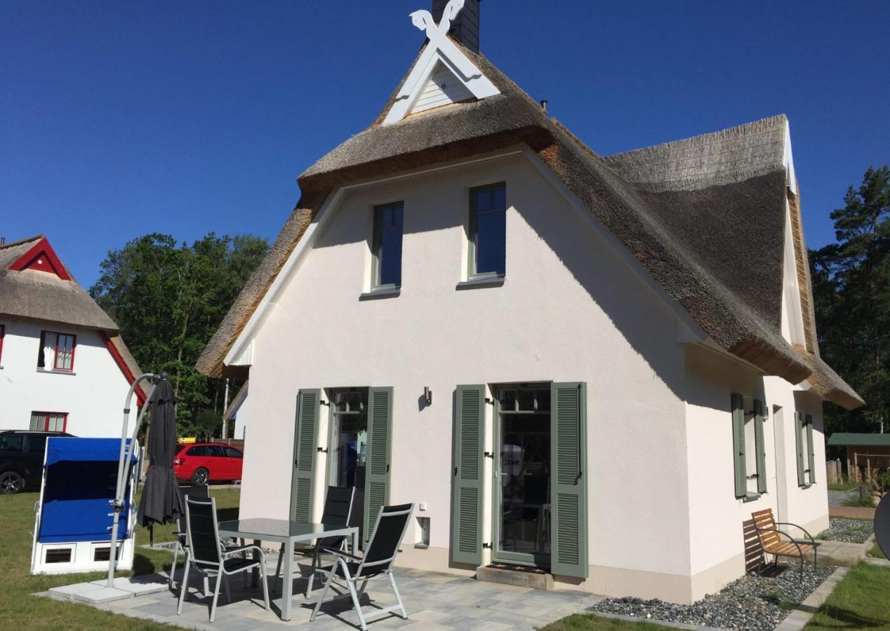 Reethaus Seeadler mit Sauna, Terrasse, Garten Glowe Exterior foto