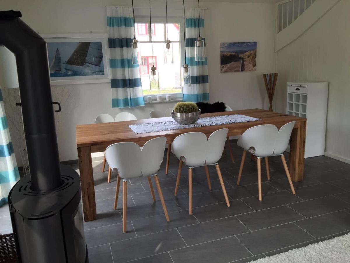 Reethaus Seeadler mit Sauna, Terrasse, Garten Glowe Exterior foto