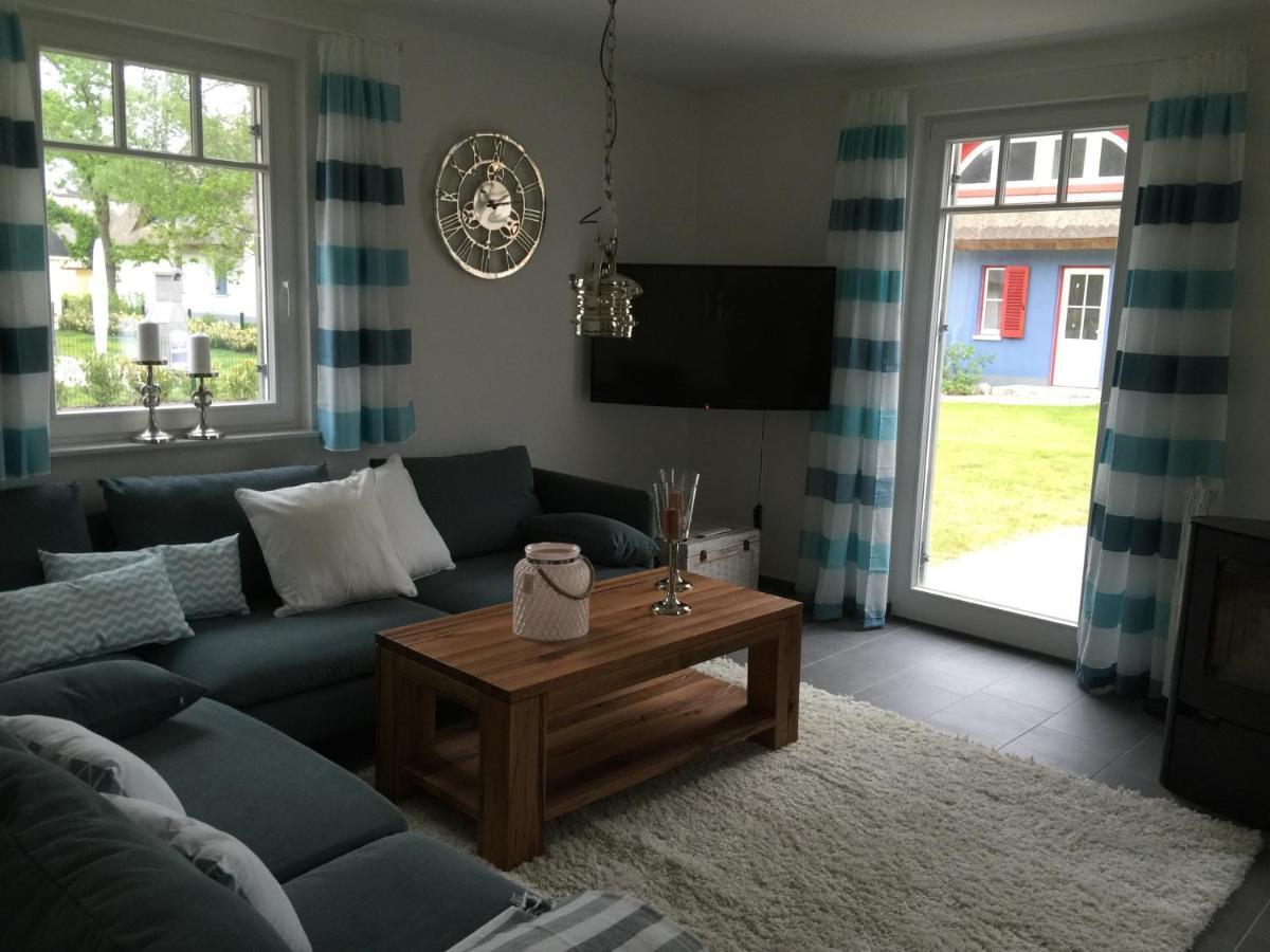 Reethaus Seeadler mit Sauna, Terrasse, Garten Glowe Exterior foto